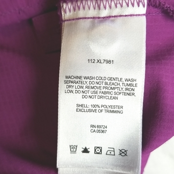 Columbia Omni Shield Purple Button Front Shirt - Picture 7 of 8